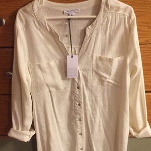 Love Riche Off White Button Down
